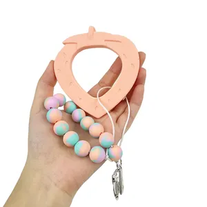 Teether Silicone Toys Teether Silicon Baby Toy Cute Shape Soft Kids Chewable Toys Safety Food Grade Silicone