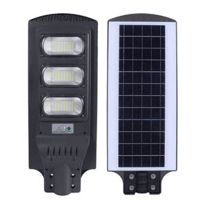 led太阳能路灯运动传感器100w 300w led灯电源电池照明时间全部在一个太阳能路灯 - Product Image 4