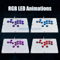 Hitbox Arcade Fighting LED Encodeur d'échange à chaud Contrôleur sans levier Xinput/Dinput Mini Console tous boutons pour PC/NS/PS4