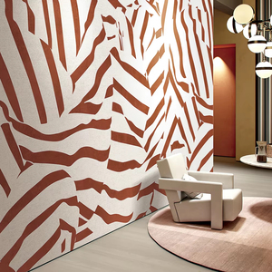 Murale Murale Géométrique Moderne Personnalisable en Terre Cuite à Motif Chevron pour Salon, Bureau, Espace Commercial – Durable - Product Image 1