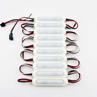 Module LED intelligent adressable WS2811 Pixel RGB DC12V 24V 1.5W 86*19MM SMD 5050 avec IC, effet de poursuite des couleurs, IP65