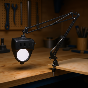 Lampe articulée Fervi de 24 pouces, lampe de bureau réglable pour utilisation sur établi - Product Image 3