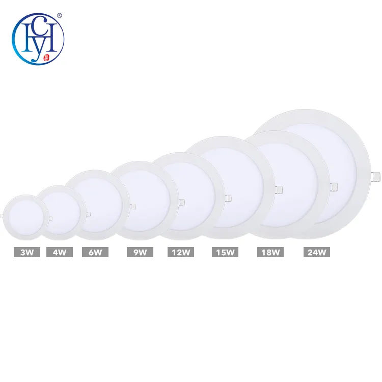 Indoor Home Office Panel Lighting Adjustable Recessed Mounted Square Round Ceiling Led Panel Lights