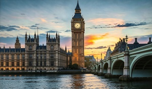 Papier peint mural auto-adhésif imperméable avec paysage de la ville au coucher du soleil, pont de Westminster, Big Ben, pour la décoration murale - Product Image 4