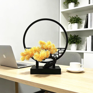 Bonsái de Pino Estilo Chino Paulon, Adorno de 10cm-30cm, Decoración Artificial para Escritorio, Oficina o Sala de Estudio, Inspiración Zen - Product Image 4
