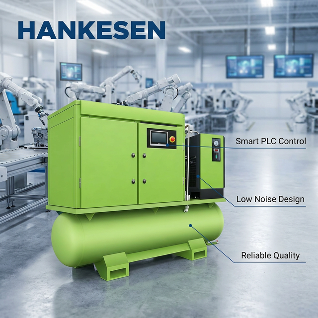 4 In1 Electric Portable air Compressor Screw Air-compressor 8 bar Industrial Rotary Screw air Compressor Gas Compressor System