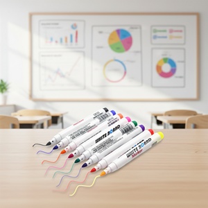 Marcadores de Pizarra Blanca de Alta Calidad con Logotipo Personalizado, Marcadores Recargables con Tinta Promocional para la Escuela y la Oficina - Product Image 3