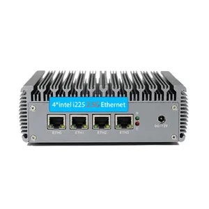 Pfsense防火墙路由器4*2.5G网络J4125 N5105无风扇迷你电脑虚拟专用网服务器高清VGA ESXI aes-ni支持3G/4G