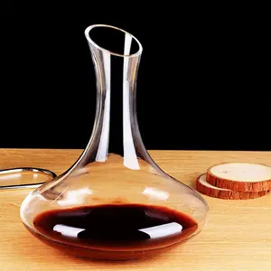 Stocked 1.5L High Quality Thick Clear Handmade Glassware Liquor Glass Red Wine Decanter