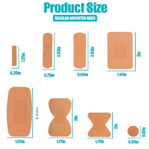 Vendajes Adhesivos Flexibles de Tela Transpirable para Dedos y Nudillos, Variedad de Estilos, a Granel, Impermeables, para Primeros Auxilios - Product Image 4