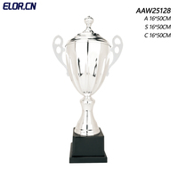 Trophée de boxe ELOR de haute qualité avec logo personnalisé, grand trophée doré, design primé, métal plaqué, sérigraphie, pour les sports