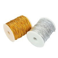Emballage de bijoux fil élastique mince métallique Tinsel Cordon Corde pour Artisanat Emballage Cadeau Fabrication de Bijoux de Noël