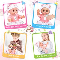 Ensemble de soins pour poupée bébé ensemble de jeu d'alimentation réaliste accessoires de poupée bébé pour l'éducation des filles