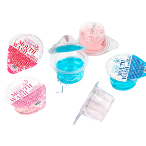 Enjuague Bucal Blanqueador Dental con Sabor a Menta en Vaso de Gelatina, Limpia los Dientes, Protección Bucal, Sabor Suave, Uso Portátil - Product Image 1