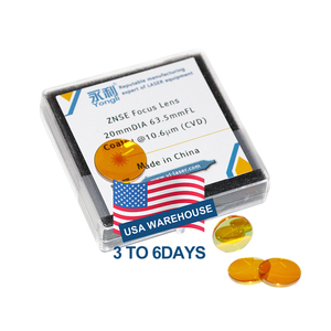 Yongli Dia 20mm fl63.5mm cvd znse Ống kính tiêu cự <span class=keywords><strong>Laser</strong></span> CO2 Ống kính tiêu cự CO2 cho máy khắc <span class=keywords><strong>laser</strong></span> Máy cắt 40W-200W USA kho - Product Image 1