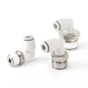 Vannes de régulation de vitesse pneumatiques à connexion rapide KQ2LS, connecteurs filetés pour composants pneumatiques efficaces - Product Image 3