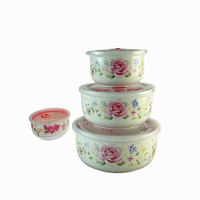 Y1456 Ensemble de 3 bols frais en céramique de haute qualité, adaptés au micro-ondes, ensemble de bols chinois pour cadeau de mariage