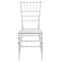 Chaise Chiavari transparente en acrylique pour événements, vente en gros pour hôtels, banquets et mariages