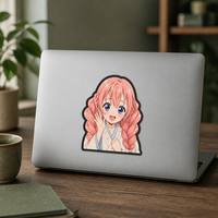 Autocollants lenticulaires 3D personnalisés en gros, effet mouvement anime, 0,45 mm, imperméables, imprimés UV, en PET, pour voitures, ordinateurs portables et décoration murale