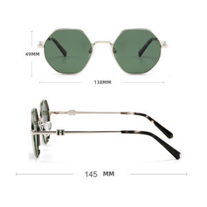 GLT8622 <span class=keywords><strong>Gafas</strong></span> de Sol Vintage de Metal Unisex con Protección UV400 y Lentes Polarizadas - Product Image 2