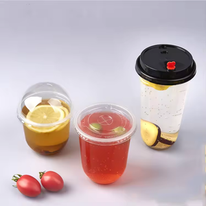 Einwandige PP-Einweg-Plastikbecher mit Individuellem Logo, Mattiert, Umweltfreundlich, U-Förmig, Transparent, 6/8/9/16/24/32oz, Kaltgetränkebecher mit Deckel - Product Image 3