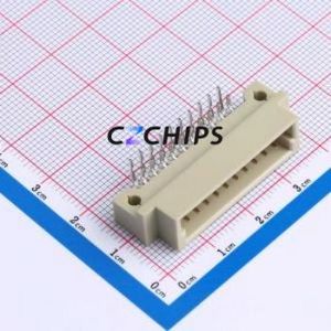 9001-35201C00A DIN41612 Connector Bent Lead Through Hole,P=2.54mm Connector 20P 2 2.54mm Right Angle Insert - Product Image 1