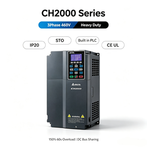 ไดรฟ์ AC รุ่นใหม่ล่าสุด CH2000 VFD 3 เฟส 460V IP20 ระบบควบคุมเวกเตอร์ CE UL พร้อม PLC ในตัว ระบบเบรก STO สำหรับสายพานลำเลียงวัสดุหนัก - Product Image 1