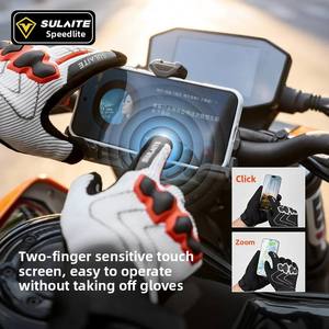 Gants de <span class=keywords><strong>moto</strong></span> respirants et résistants à l'usure avec écran tactile, personnalisables OEM/ODM, <span class=keywords><strong>prix</strong></span> usine, pour la conduite estivale - Product Image 5