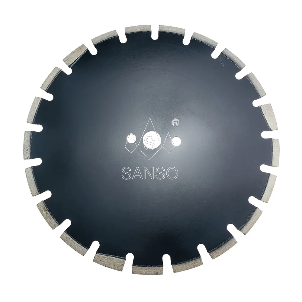 Sanso pisau gergaji berlian diperkuat aspal beton keras/dilas Laser berlian 350Mm untuk Granit keras