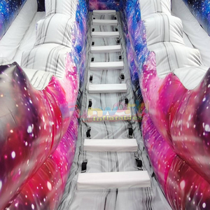 Château gonflable d'extérieur pour enfants de qualité commerciale, avec toboggan aquatique 3D sur le thème de l'astronaute et du surf spatial - Product Image 5