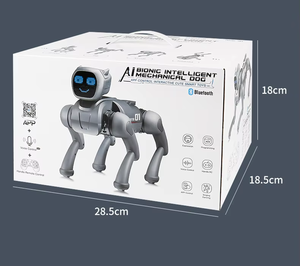 Camolech mainan anjing Robot cerdas simulasi, versi kontrol ganda yang dapat diprogram dengan aplikasi ponsel pintar & Remote Control, mainan edukasi RC - Product Image 4