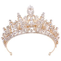 Couronne de mariée européenne et américaine entièrement sertie de diamants, baroque, exquise, colorée, princesse, papillon, couronne en cristal, diadèmes