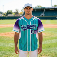 Maillot de baseball personnalisé à rayures pour hommes, femmes et jeunes, chemise de softball boutonnée, nom d'équipe, numéro et logo personnalisés.