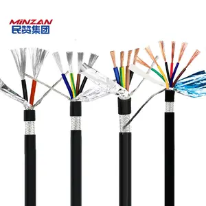 RVVP 0.5Mm 1.5mm 2mm 4mm 6mm 5 6 7 8 core 2.5mm cable shielded flexible PVC insulated conductor electrical wire