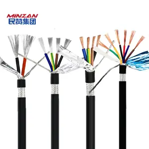 RVVP 0.5Mm 1.5mm 2mm 4mm 6mm 5 6 7 8 çekirdek 2.5mm kablo korumalı esnek PVC yalıtımlı iletken elektrik teli