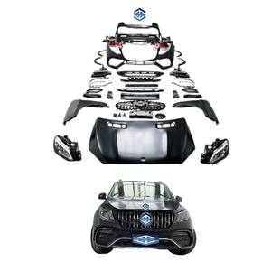 Ventes directes du fabricant GLE <span class=keywords><strong>ML</strong></span> W166 Mise à niveau vers le kit de carrosserie GLE <span class=keywords><strong>63</strong></span> Pare-chocs avant et arrière Aile de capot moteur pour Mercedes-Benz - Product Image 1