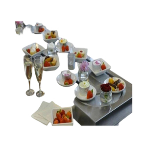 Esteira Rotativa Modular de Aço Inoxidável para Sushi com Velocidade Ajustável e Durável para Uso em Restaurantes e Bares de Sushi - Product Image 6