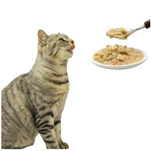Fabricante de Alimentos Húmedos para Mascotas al por Mayor OEM ODM, Bocadillos Enlatados de <span class=keywords><strong>Atún</strong></span> y Pato, Golosinas Naturales y Saludables para Mascotas, Alimentos Nutritivos para Gatos - Product Image 1
