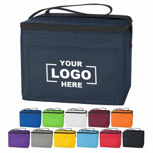 Custom 210D Pearl Cotton PEVA Cooler Bag Insulated Lunch Bag Promotional Aluminium Foil Thermal Cooler Bags With Front Pocket - Product Image 1