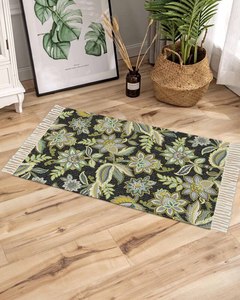 <strong>Runner</strong> <strong>Rug</strong> 2x6 Feet Hand Woven Farmhouse <strong>Rug</strong> with Hand Knotted Fringes Great in <strong>Kitchens</strong> Hallways Bathrooms Meditation Yoga Mat - Product Image 4