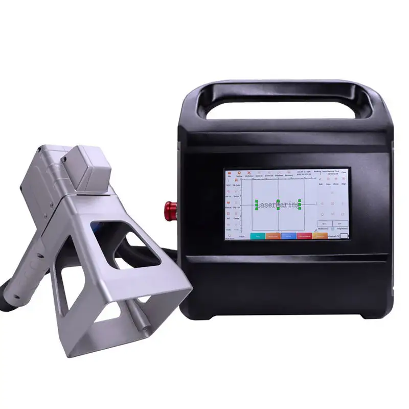 20W Fiber Portable Laser Engraver HandHeld Laser Marking Machine Date Logo Mini Laser Printers for Metal Materials