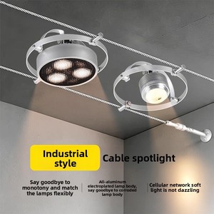 <span class=keywords><strong>Suspension</strong></span> industrielle en acier et aluminium, style Bauhaus, spot LED américain basse tension 4000K, CRI 90 élevé - Product Image 2
