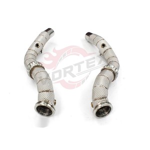 Vortex Custom High Performance Downpipe en acier inoxydable 304 poli miroir pour système d'échappement Maserati Ghibli 3.0T S Q4 - Product Image 1