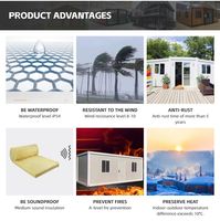 Maison préfabriquée mobile anti-sismique de 20 pieds ou 40 pieds, 2 à 5 chambres, pliable, extensible, étanche, moderne, pour centre commercial, école, supermarché