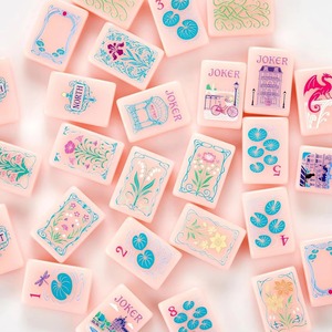 Fanjin Jeu de Mahjong Classique en Mélamine avec Impression Artistique Moderne pour Filles, Idéal pour le Voyage, le <span class=keywords><strong>Camping</strong></span> et les Réunions de Famille, Jeux de Bureau Premium pour Grossistes - Product Image 2