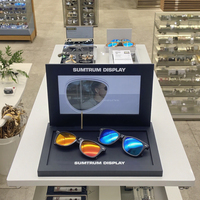 Écran LCD polarisé de 10 pouces avec plateau, testeur de luxe pour les présentoirs de lunettes en magasin d'optique, voir la vidéo par Polarized Lens