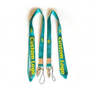 DIY Heat Transfer Printing <b>Polyester</b> Nylon Mobile Phone <b>Lanyard</b> Work Badge Chest Card Custom <b>Lanyard</b> with logo - Product Image 4