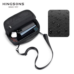 Kingsons Women's Crossbody <b>Bag</b> <b>Black</b> Water Resistant Multi Layered <b>Small</b> Messenger <b>Bag</b> For Everyday Use - Product Image 1