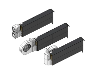 Ventilateur turbo et refroidisseur actif pour carte graphique MI25/MI50/MI100, améliore les performances de refroidissement, température optimale - Product Image 3