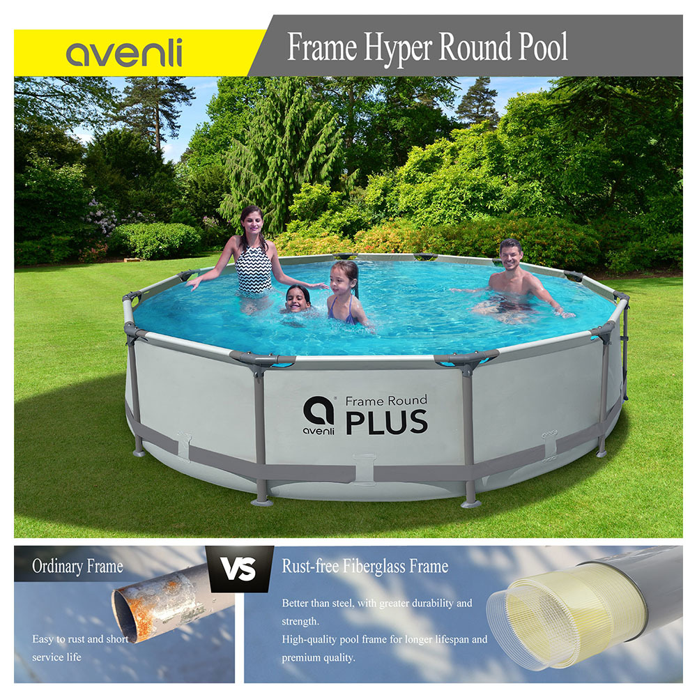 Jilong Avenli 12015EUV63 Frame Plus Round Pool Set - 305cmx76cm